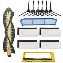 Geschikt voor Chuwi A4 A40 X432 A4S Roller Hoofdborstel Zijborstel HEPA-Filter Zeef / Amibot Spirit Robotstofzuiger Kit