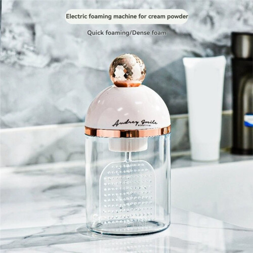 Electric Face Foam Maker  Washing Face Foamer Machine Bathroom Desktop Large Capacity Container Foaming Maker 1