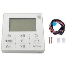 KJR-90D/BK Touchscreen Airconditioning Bedieningspaneel voor Midea Kanaalsystemen met Temperatuurregeling