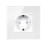 Tuya WiFi  Socket EU Wall Embedded Outlet  Monitor Indicator App Voice Remote Control 1