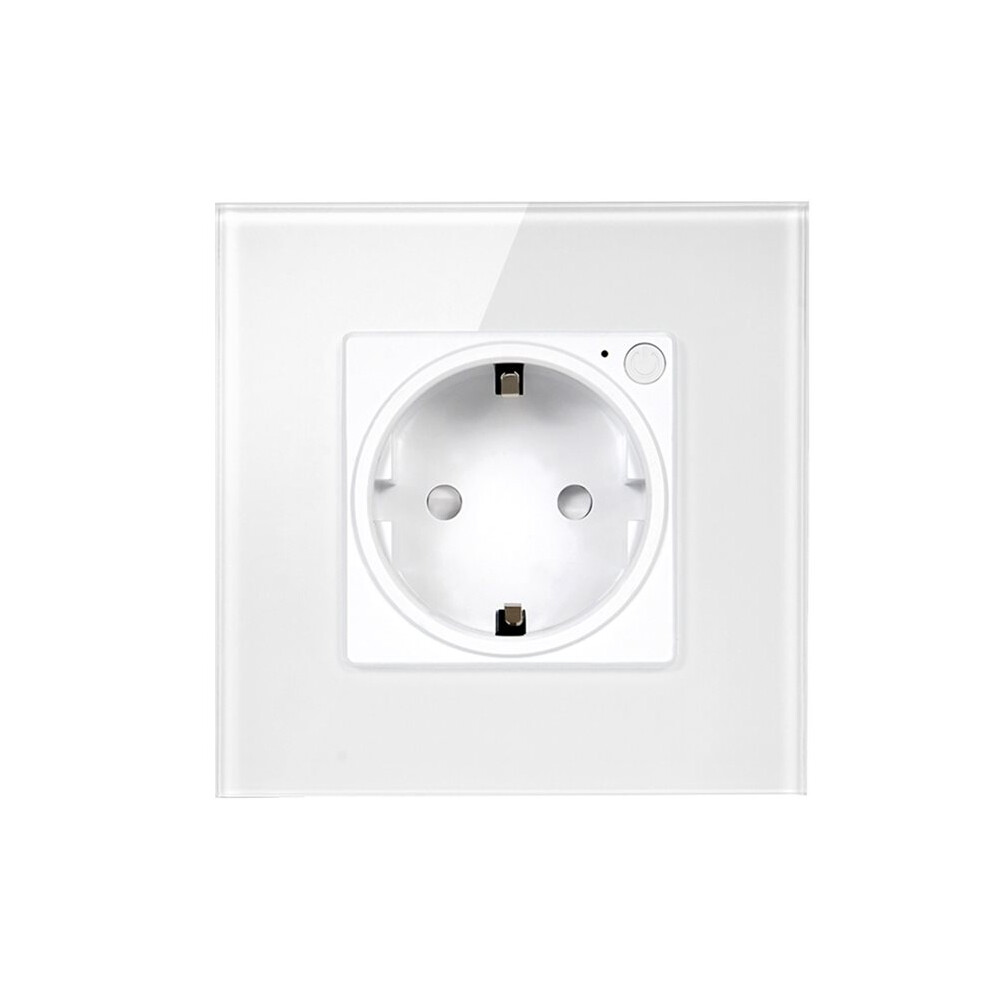 Tuya Wifi Socket Eu Wall Embedded Outlet Monitor Indicator App Voice Remote Control 4712830901575