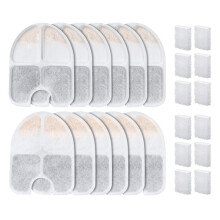 Dog Water Fountain Filters for FEELNEEDY 3Gal/12L Pet Water Dispenser Filtration Replacement Filter+Pump Filters 12+12