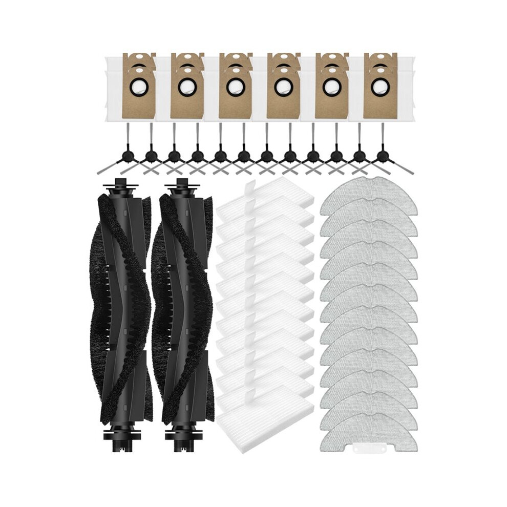 For Airzeen Q10 Pro / Airzeen J10 / Laresar P10 Vacuum Parts Main Roller Side Brush Hepa Filter Mop Cloth Dust Bag 6033339476011