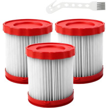 Set van 3 Vervangende HEPA-Filters voor 18V Stofzuiger GAS18V-3/GAS18V-10L, Inclusief Reinigingsborstel, Model VF320H