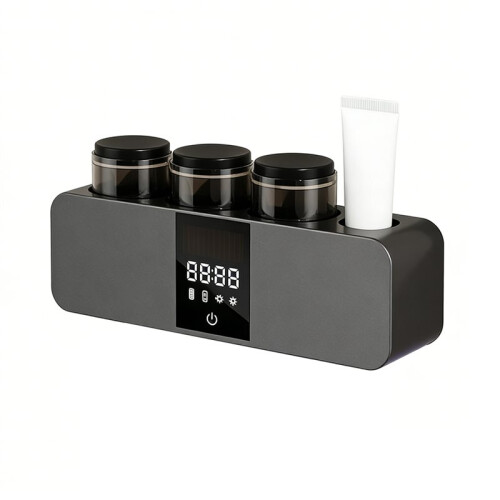 Toothbrush Holder with Aromatherapy Diffuser UV Disinfection, USB Rechargeable, LED Display