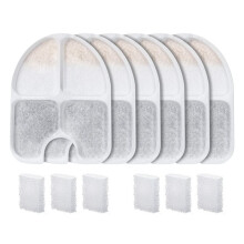 Dog Water Fountain Filters for FEELNEEDY 3Gal/12L Pet Water Dispenser Filtration Replacement Filter+Pump Filters 6+6