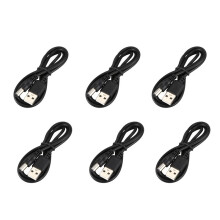 6X USB Cable 5.5mm / 2.1mm 5V Jack Power Cable (Black, 102CM)