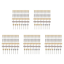 220-Delige -Staalborstelwielbeker Messing Staaldraadborstelset 1/8 Inch (3 Mm) Schacht voor Elektrisch voor Roterend Gereedschap Polijst-