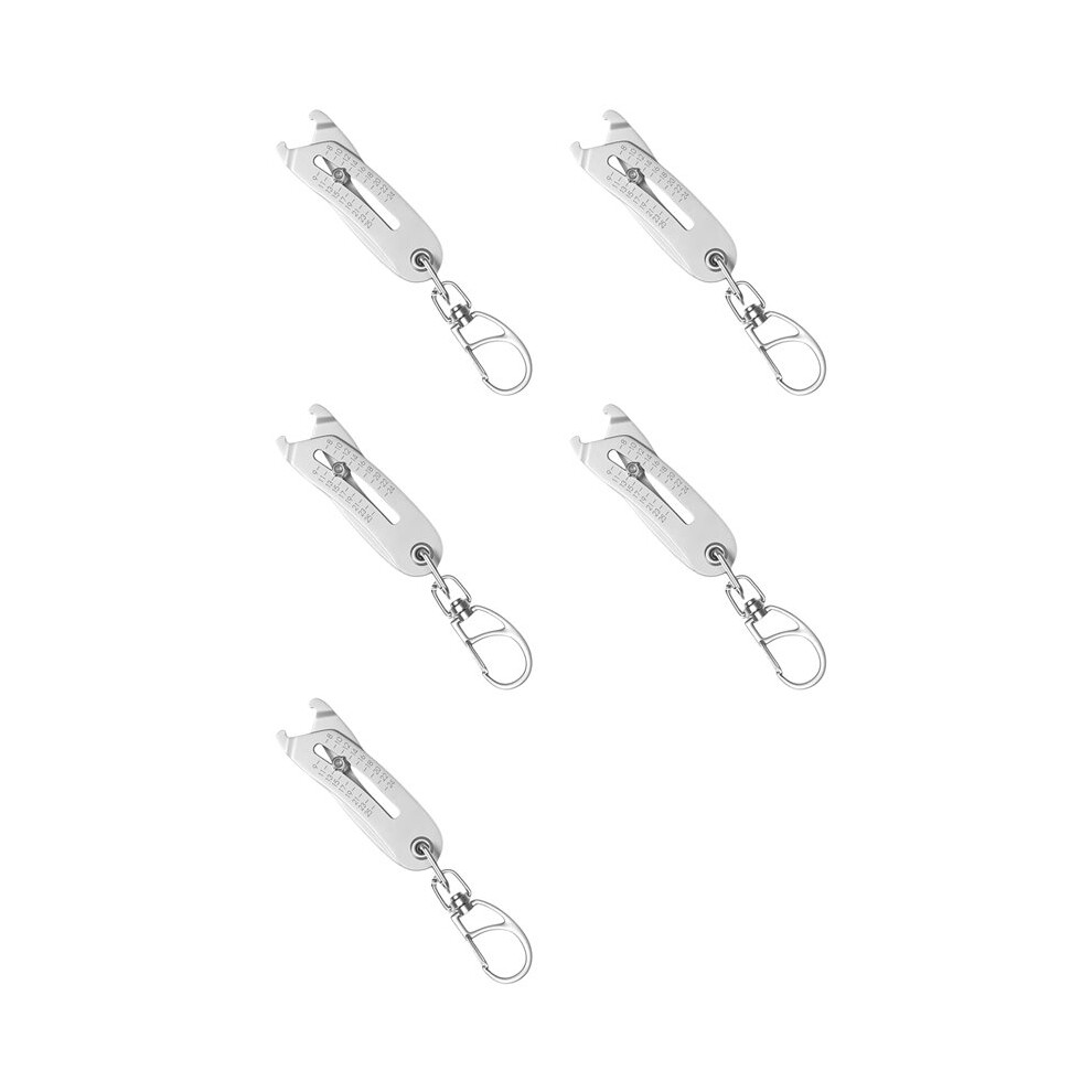 5X Precise Thread Size Checker Keychain,Bolt And Nut Identifier Gauge Size Gauge Precise Bolt Size Finder Keychain 6031416256907