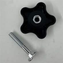 2X Handgreepknop en Schroefboutringset voor Toro 92-2260 106-4161 107-3844 Grasmaaiers/Sneeuwruimers Reparatieonderdeel