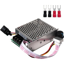 40A PWM -Motor Snelheidsregelaar, Traploze Snelheidsregelaar voor Krachtige Borstelmotoren (10V-55V), Geschikt voor 12V, 24V, 36V en 48V Systemen