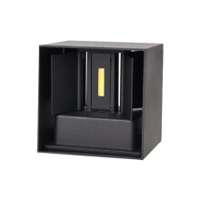 Wandlamp met Bewegingssensor: Moderne Aluminium-Acryl Wandlamp voor Binnenverlichting, Zwart