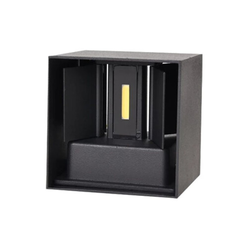 Motion Sensor Wall Lamp: Modern Aluminum Acrylic Sconce for Indoor Lighting Black