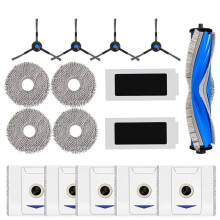 Do Odkurzaczy dla dla Deebot T30 Pro Omni/T30 OMNI/ M12 Pro+/T30 MAX, Wałek Szczotki Bocznej, Mop, Filtr, Worek na Kurz