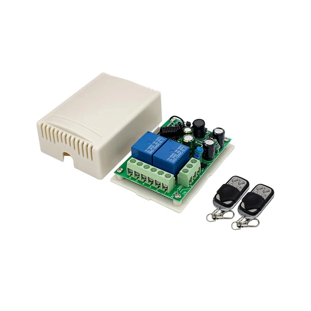 Universal 433Mhz Remote Control Receiver Transmitter Ac 85-250V Relay For Light,Door,Garage 6031119180516