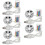5PCS Input DC5V Color Gradient LED RGB Light Board White USB  Cable and Remote Control 38MM 1