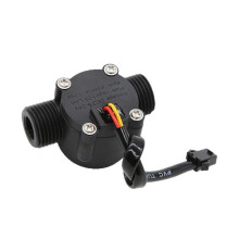 S201E G1/2" Water Flow Hall Sensor Flow Meter 1-25L/Min Flowmeter for Pipeline Liquid Measurement Monitoring