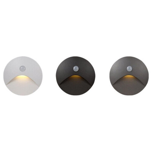3pcs  Wall Lamp for Outdoor Lighting: Waterproof, Sensor-Controlled LED Night Light B