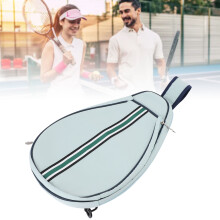 Canvas-Tennistasche 49x32x7 cm mit verstellbarem Schultergurt Blau