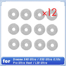 Para X40 Ultra/X50 Ultra/L10s Pro Ultra Heat/L20 Ultra Pano de Limpeza Robô Aspirador de Pó Peças de Reposição 12 Peças