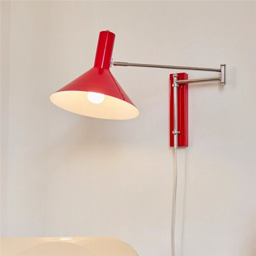 Foldable Metal Wall Light - Modern Folding Swing Arm Sconce for Bedside & Bar, Minimalist Extendable Lamp White 2