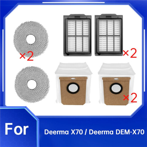 6 Pcs for  X70 / DEM-X70 Sweeping Accessories Mop Filter Dust Bags 1