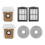 6 Pcs for  X70 / DEM-X70 Sweeping Accessories Mop Filter Dust Bags 5