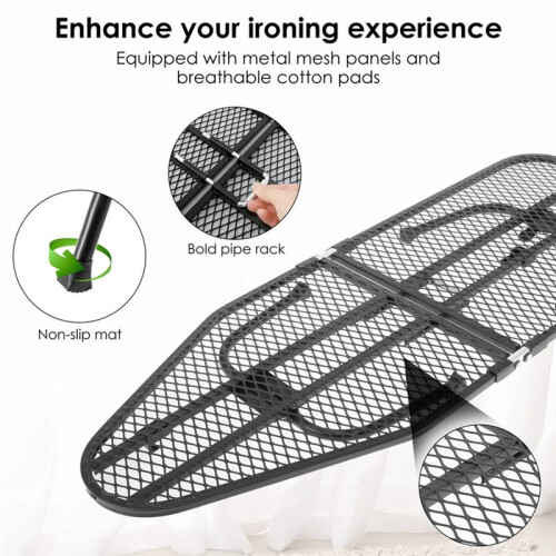 Foldable Ironing Board Home Dorm Space Saving Small Ironing Board Portable Tabletop Ironing Board with Hook for Laundry 1