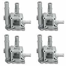 4X Aluminium Thermostat Gehäuse Deckel für Cruze Aveo Orlando für Astra Zafira Signum Moka 96984103 96817255