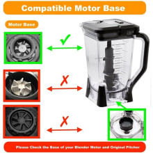 Replacement 72oz XL Pitcher with Lid and 6-Blade Assembly for Blender BL660, BL770, BL771, BL773,BL740, BL780