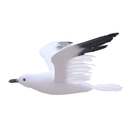 Statue de mouettes à plumes en mousse résistante aux-M