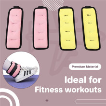 2 Paar Enkel-Polsgewichten (0,25 Kg/0,5 Kg Per Verpakking) Modulaire Been-Polsgewichtbanden voor Yoga, Wandelen, Hardlopen en Sportschool