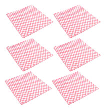 600 PCS Checkered Feinkostgeschaeftkorbzwischenlage-Lebensmittelverpackungs-Papiere, Fettabwehrmittel