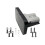 (Grey) Safe 120A Plug Mounting Panel Base Durable Socket Panel Featuring 2