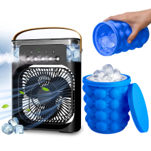 Ventilateur de refroidissement portable Ace, climatiseur portable silencieux Ă 3 vitesses, humidificateur 2 en 1