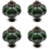 4pcs Grass Green Pumpkin Vintage Ceramic Cabinet Knobs, Vintage Drawer Pulls and 1