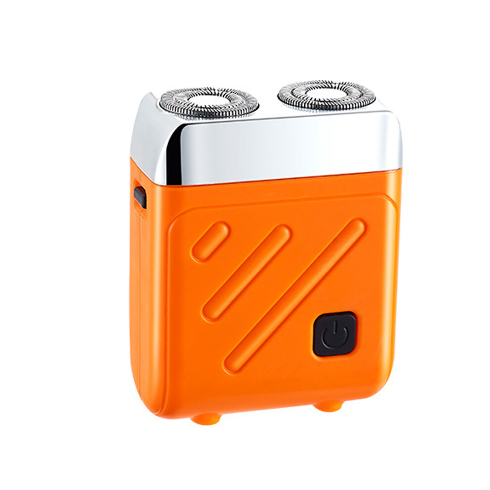 Orange/Silver ( Silver) Suitable For Both Dry And Wet Rechargeable Portable Electric Shave