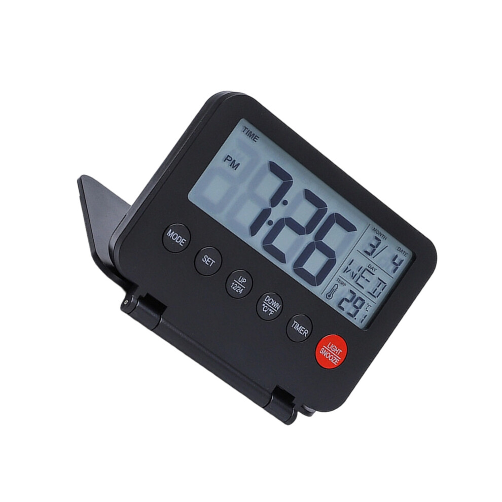 ABS Clear LCD Digital Alarm Clock With Multi Functional Features