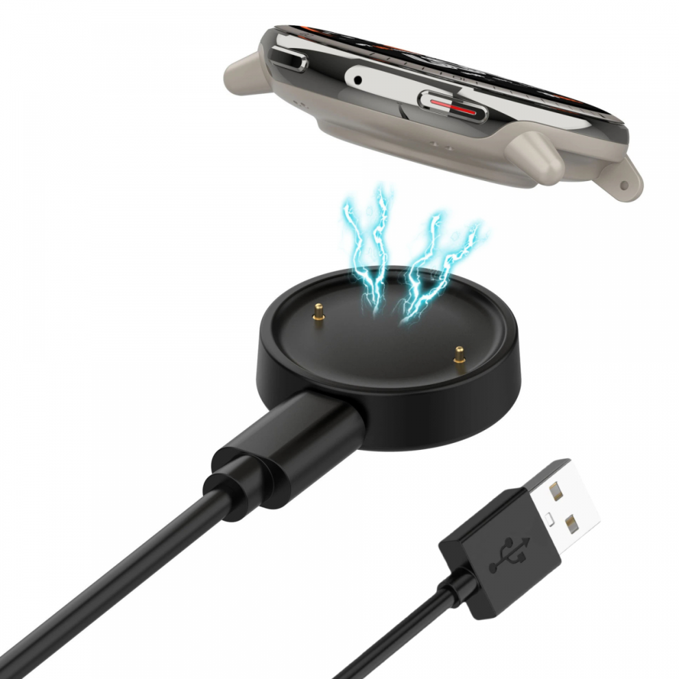 Charger Compatible With Amazfit Bip 6/Active 2, Replacement Charging Cable Cord For Amazfit Bip 6, Active 2 Smart Watch (3.3Ft/1M) 6485316777541
