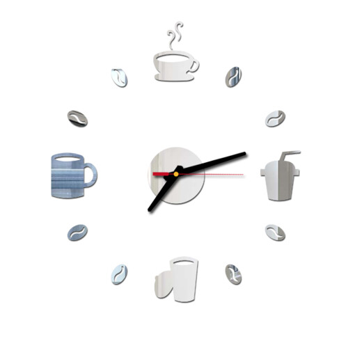 DIY Frameless Wall Clock 40cm Silent Acrylic Modern Decor Gift 2