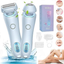Rasoio, rasoio elettrico impermeabile per donne, rasoio 2 in 1 per una rasatura liscia