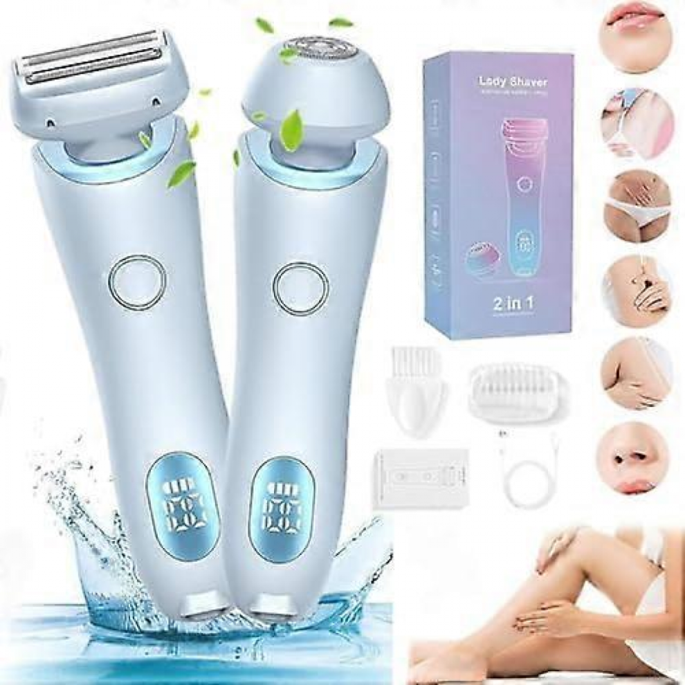 Razor, Waterproof Electric Razor for Women, 2 in 1 Shaver for Smooth Shaving