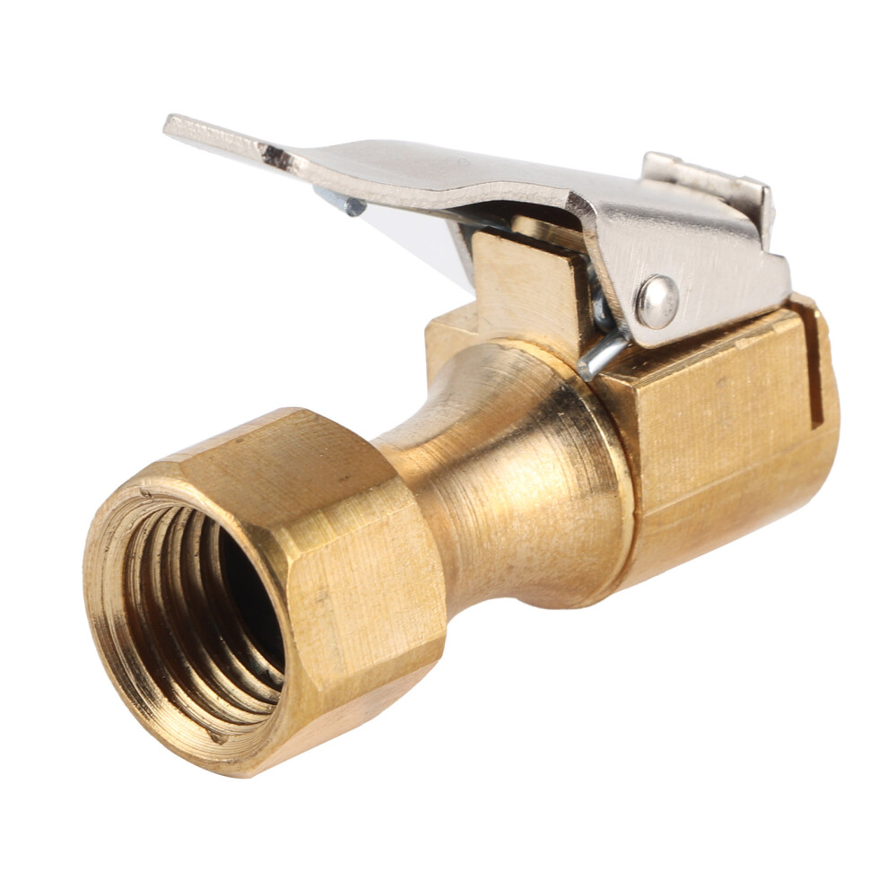 Heavy Duty Brass Tyre Inflator Clip-On Chuck 7293282125582