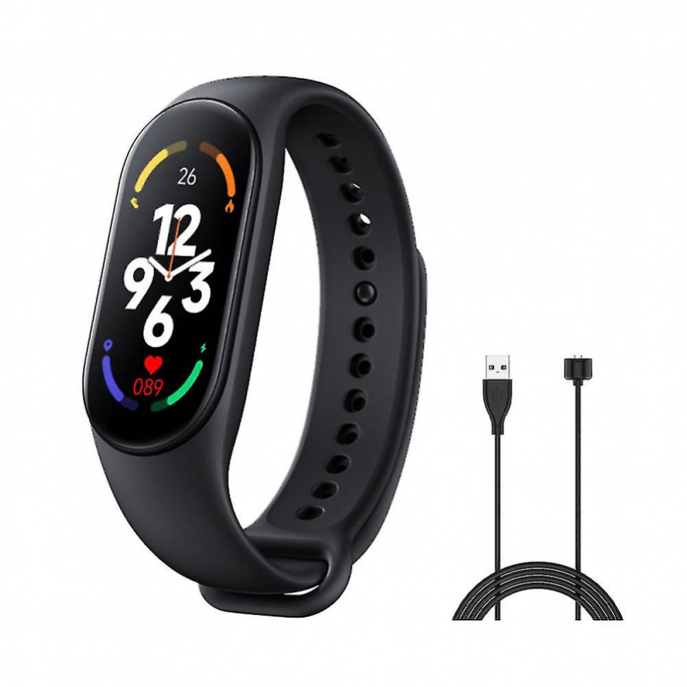 (Black)Smart Bracelet Watch Fitness Tracker Sport Smartband Blood Pressure Monitor Wristband Smart Band Upgraded Version Black 6485316778883