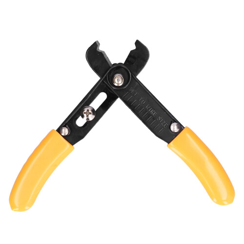 Mini Adjustable Wire Stripper Cutter 13.5cm Yellow, 0.5-4mm 1