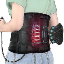 Lumbar Support Belt With Inflatable Pad Relieve Waist Pain Dual Adjustable Support Straps Lower Back Brace For Herniated Disc-Good
