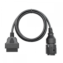 Compatible with BMW ICOM D Cable Motorcycles 10 Pin Diagnostic Cable for Bmw 10 Pin Adaptor to 16Pin OBD2 Scanne