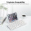 78 Keys Spanish Wireless Bluetooth Keyboard, Ultra-Slim, Silver 2