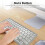 78 Keys Spanish Wireless Bluetooth Keyboard, Ultra-Slim, Silver 4