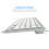 78 Keys Spanish Wireless Bluetooth Keyboard, Ultra-Slim, Silver 5